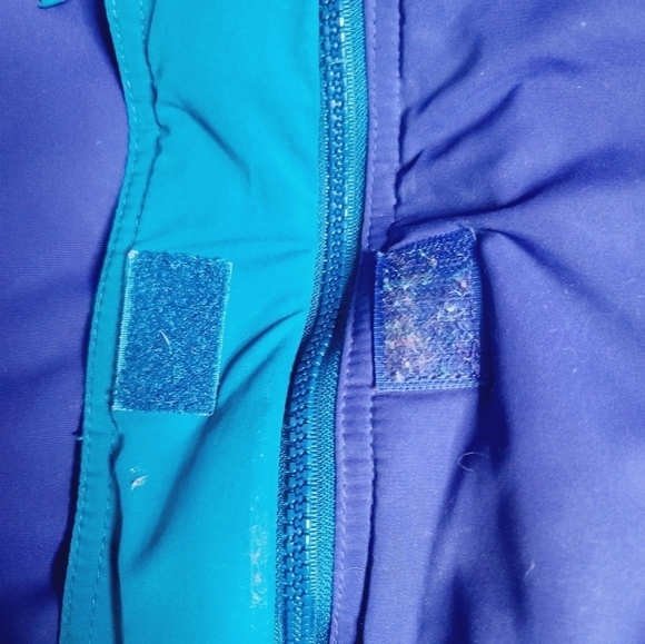 Vintage 80s Purple Blue Contrast Winter Ski Coat Medium - Picture 14 of 16